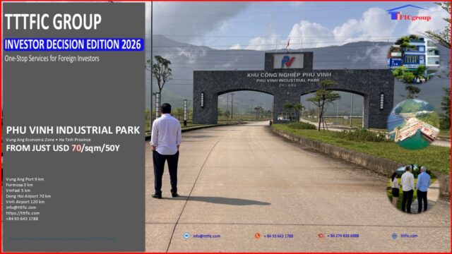 Industrial Land from only USD 70 - sqm - 50 Years