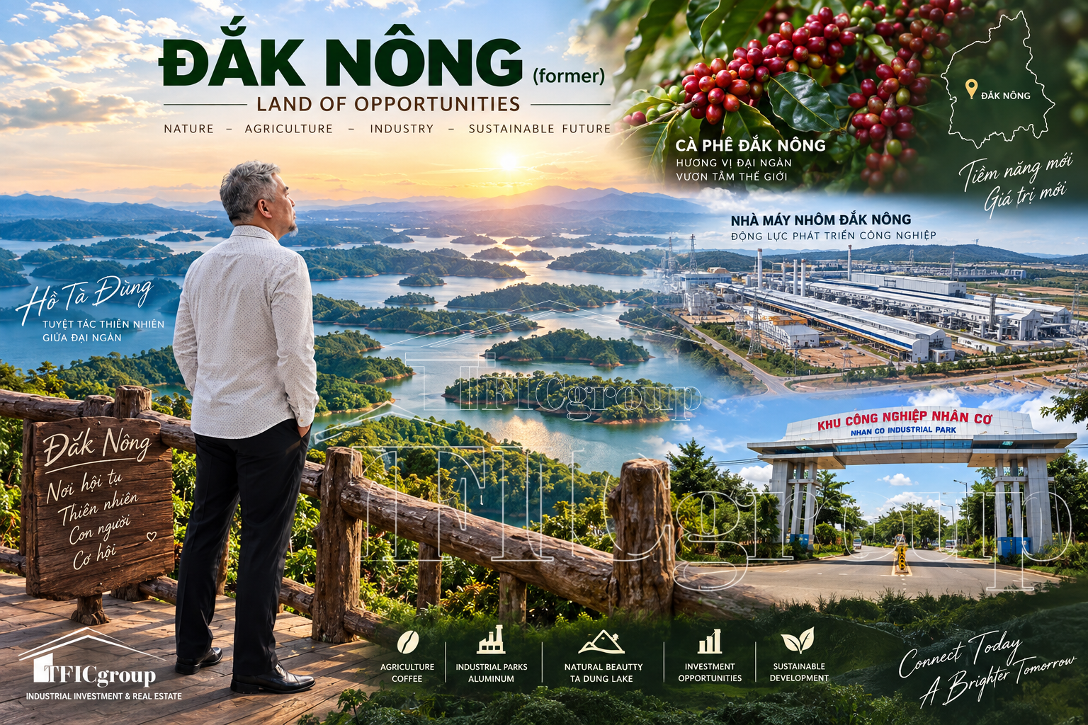 Dak Nong Vietnam – Ta Dung Lake, coffee and Nhan Co Industrial Park – TTTFIC Group