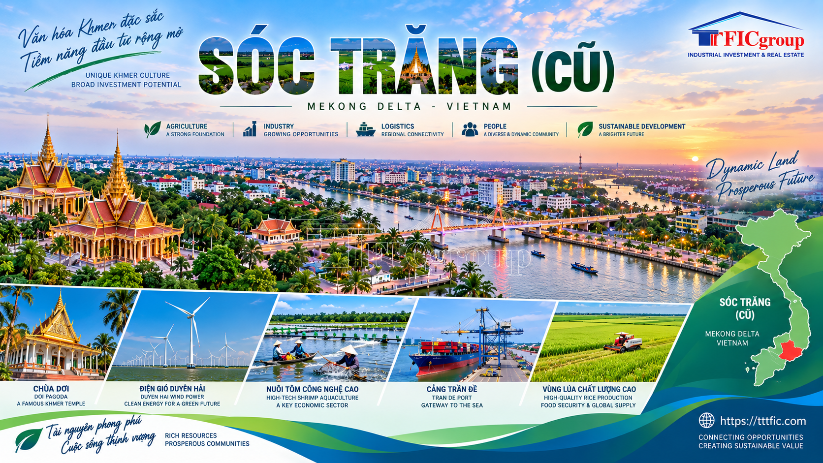 Former Soc Trang Province Vietnam – agriculture, industry, logistics and Mekong Delta investment potential