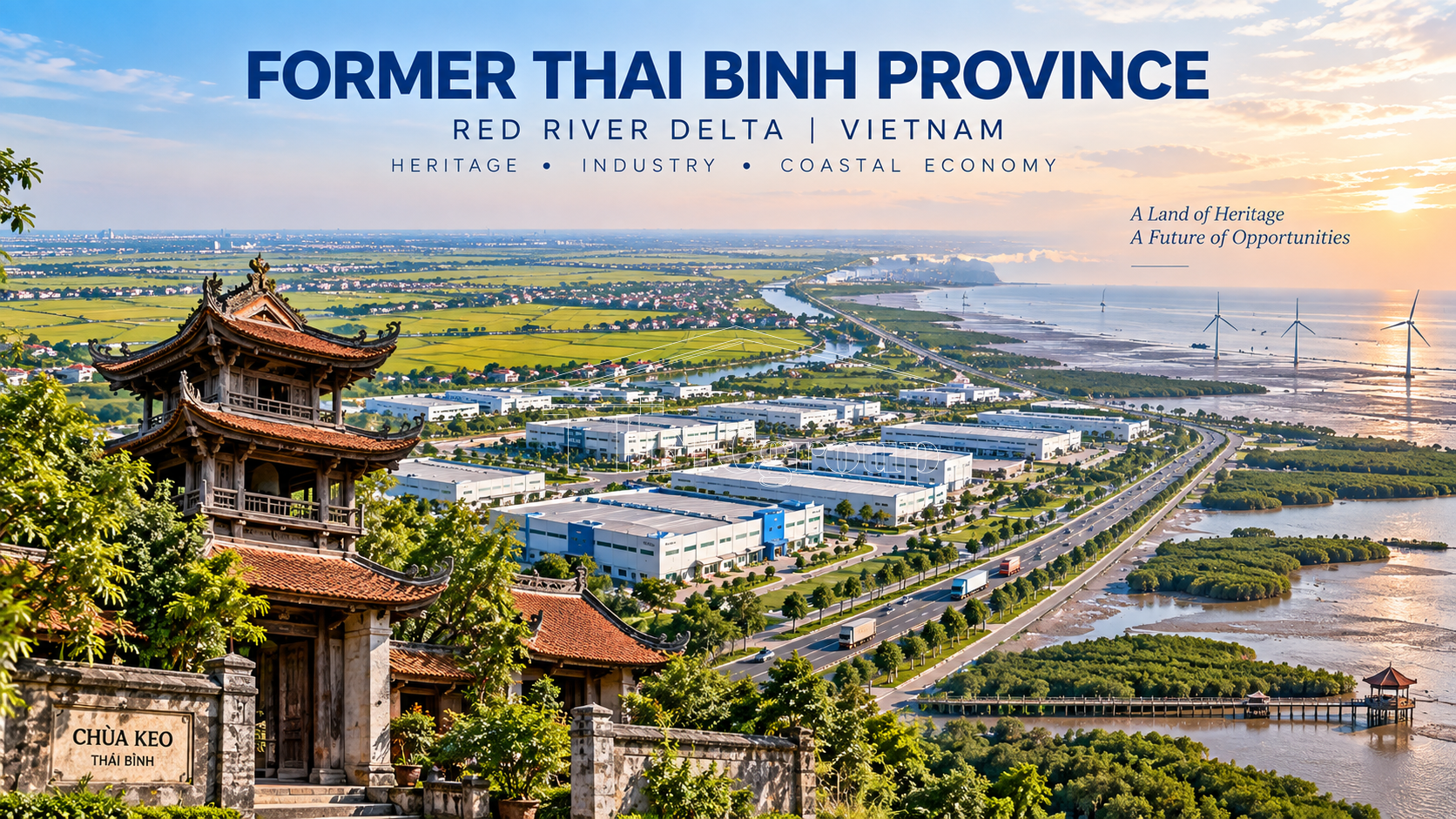 Former Thai Binh Province Vietnam – industrial parks, coastal economy and investment opportunities | TTTFIC Group
