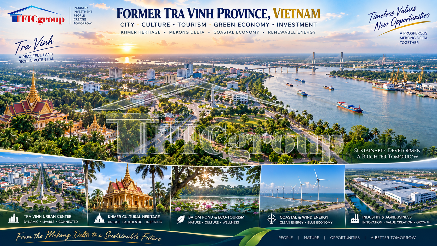 Former Tra Vinh Province Vietnam – tourism, Khmer culture, green economy and investment