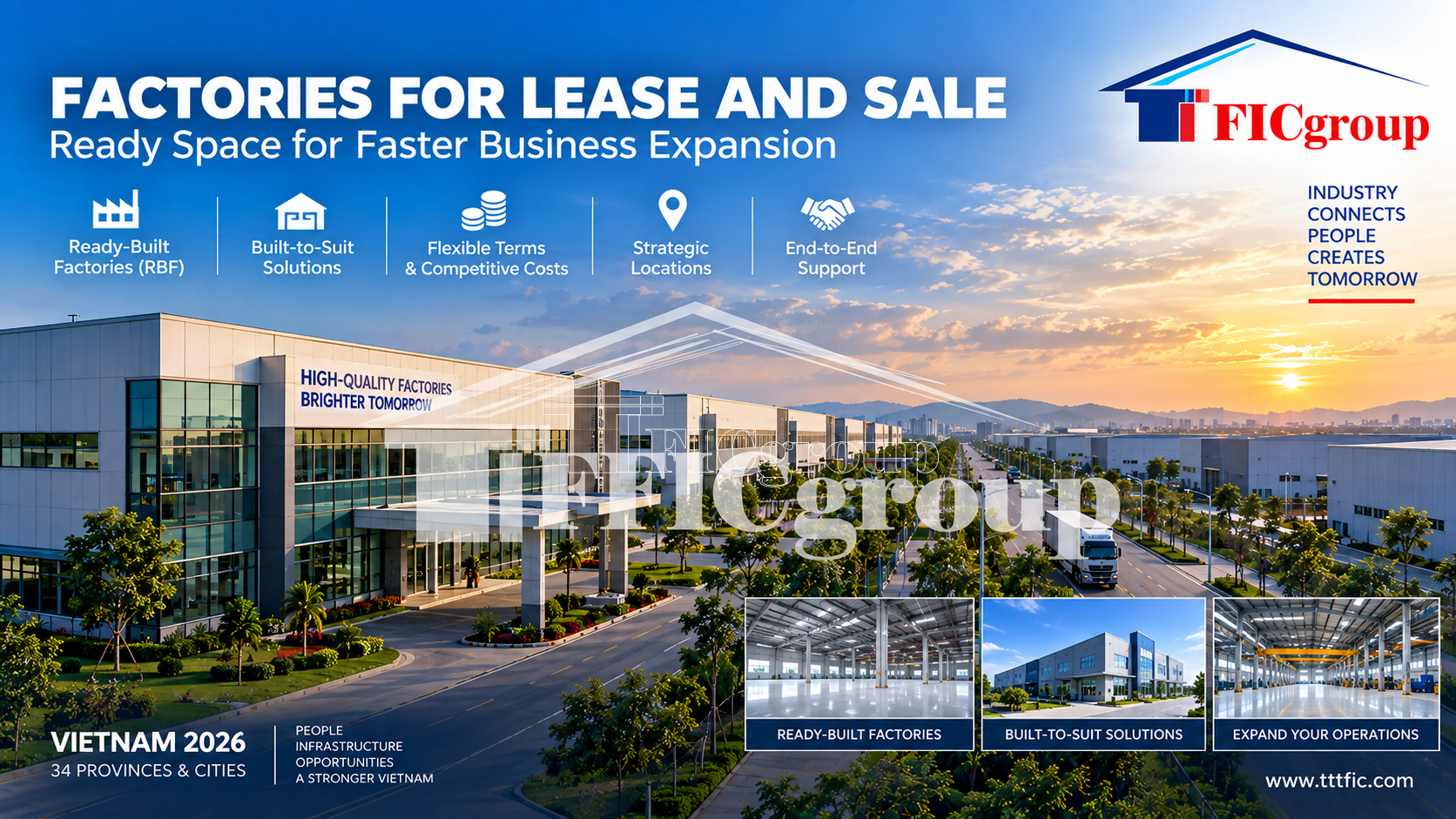 Factories for lease and sale in Ho Chi Minh City Vietnam 2026 – TTTFIC Group
