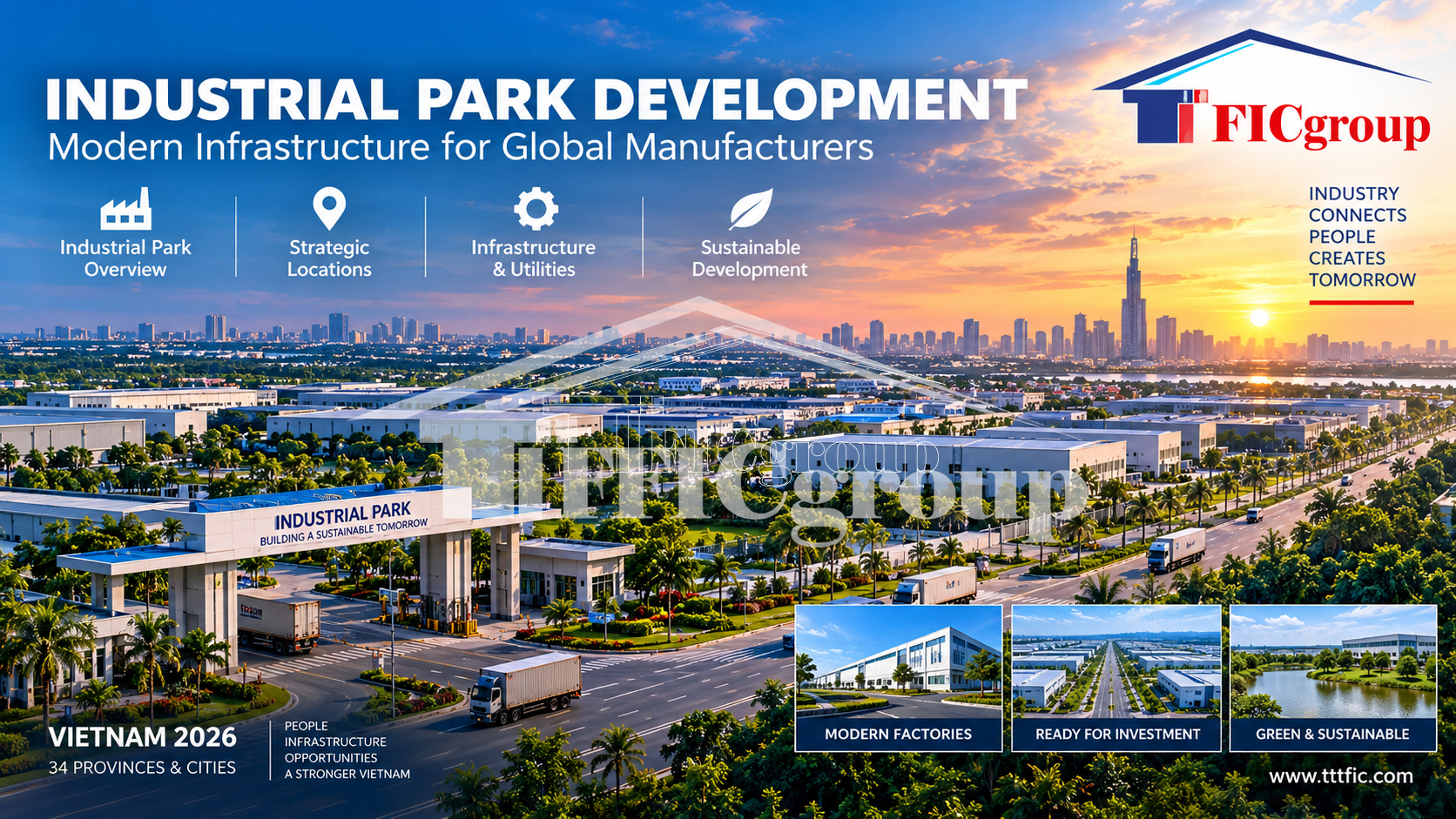 Ho Chi Minh City industrial park development Vietnam 2026 – TTTFIC Group