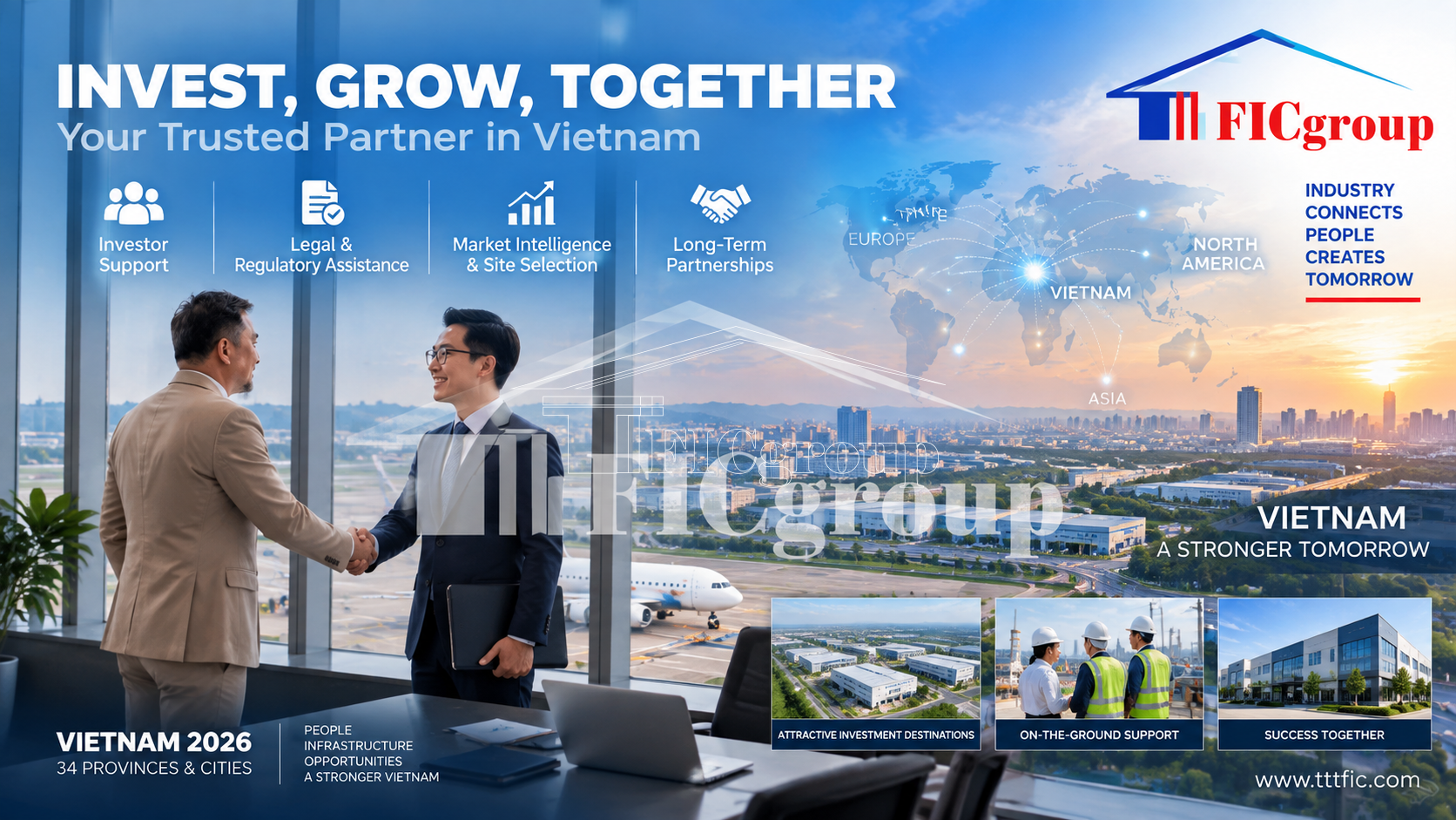 Ho Chi Minh City Vietnam 2026 FDI investment support, site selection and industrial real estate services by TTTFIC Group