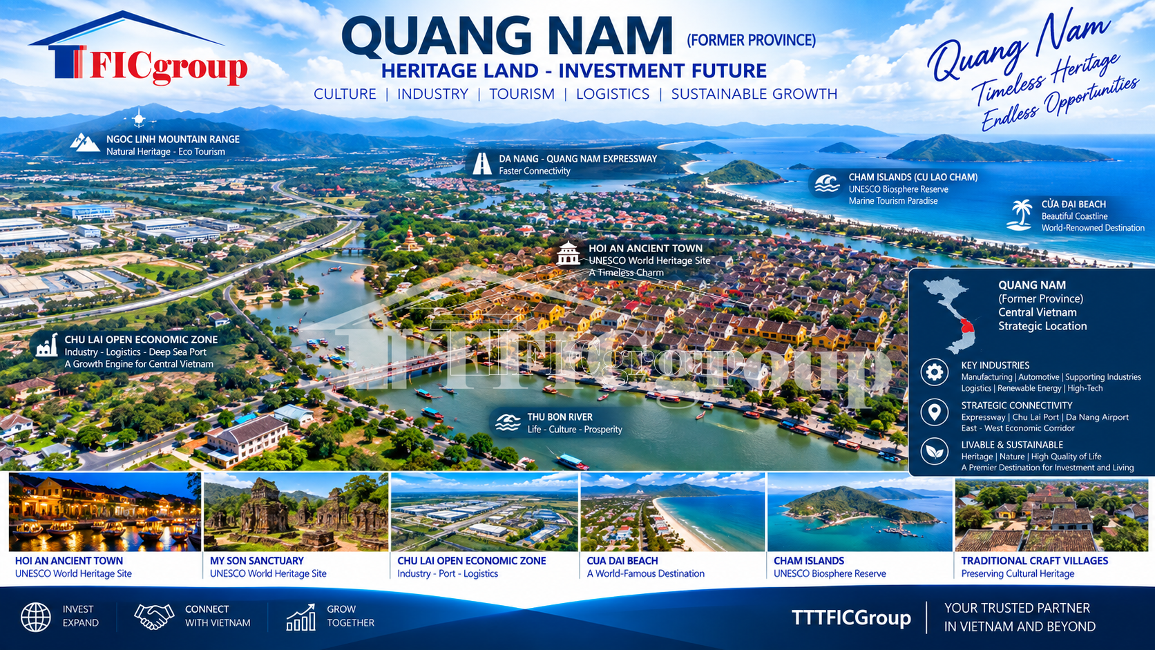 Quang Nam Vietnam Former Province 2026 – Investment, Industry, Tourism and Heritage | TTTFIC Group