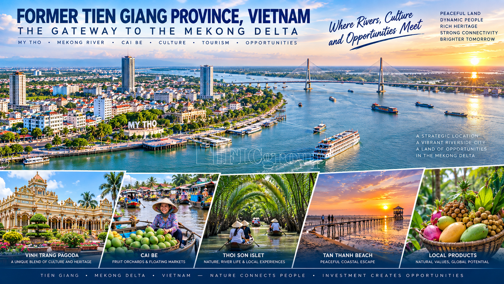 Former Tien Giang Province Vietnam – My Tho, Mekong Delta tourism and investment