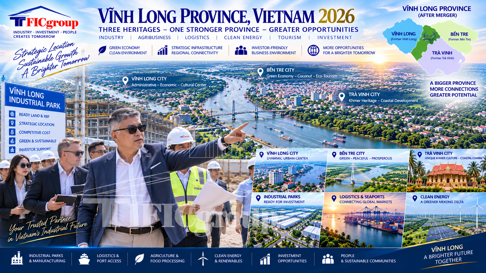 Vinh Long Province Vietnam 2026 – FDI investors surveying industrial parks and investment opportunities