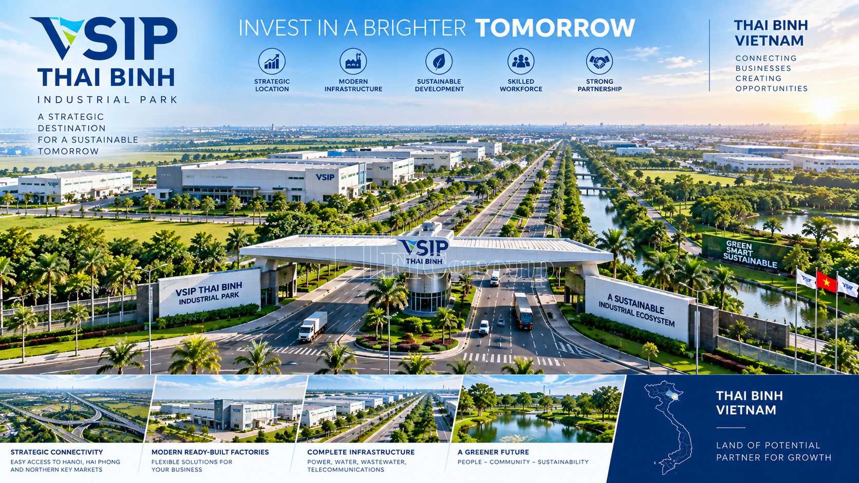 VSIP Thai Binh Industrial Park Vietnam – industrial infrastructure and FDI investment | TTTFIC Group