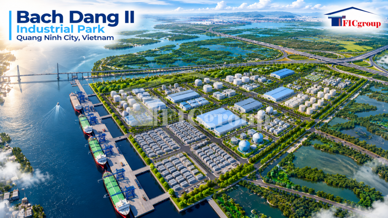 Industrial Land for Sale at Bach Dang II Industrial Park – Quang Ninh City, Vietnam
