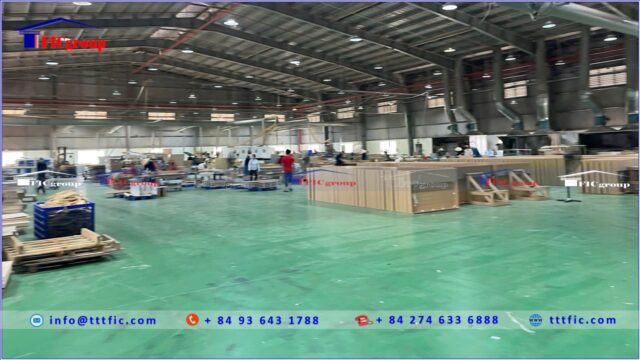 Factory interior at Nam Tan Uyen Industrial Park – Income-producing factory for sale in Vietnam