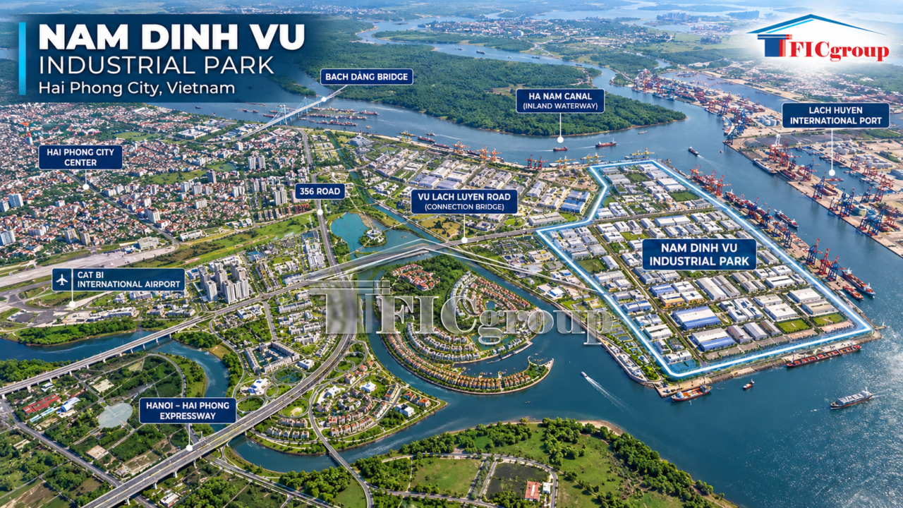 Industrial Land for Lease at Nam Dinh Vu Industrial Park – Hai Phong City