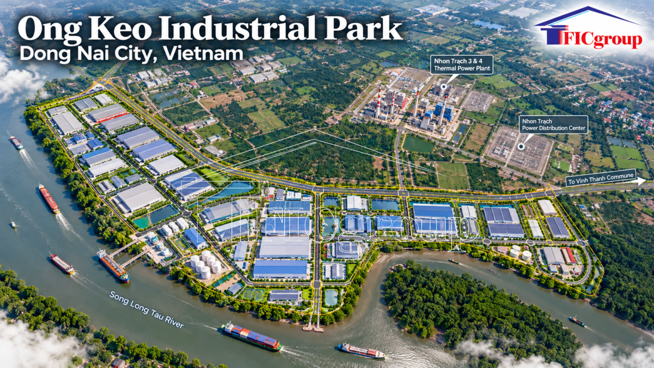 Industrial Land for Lease at Ong Keo Industrial Park – Dong Nai City